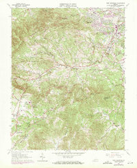 Download a high-resolution, GPS-compatible USGS topo map for Bent Mountain, VA (1971 edition)