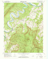 Download a high-resolution, GPS-compatible USGS topo map for Bentonville, VA (1973 edition)