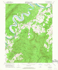 Download a high-resolution, GPS-compatible USGS topo map for Bentonville, VA (1968 edition)