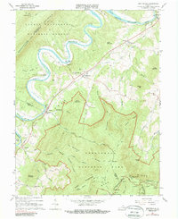 Download a high-resolution, GPS-compatible USGS topo map for Bentonville, VA (1987 edition)