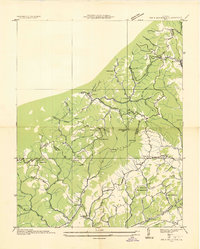 Download a high-resolution, GPS-compatible USGS topo map for Big A Mountain, VA (1935 edition)