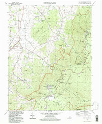 preview thumbnail of historical topo map of Page County, VA in 1994