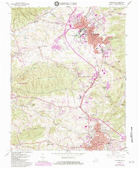 Download a high-resolution, GPS-compatible USGS topo map for Blacksburg, VA (1984 edition)