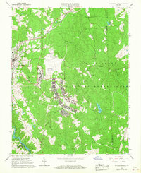 Download a high-resolution, GPS-compatible USGS topo map for Blackstone East, VA (1967 edition)