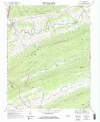 Download a high-resolution, GPS-compatible USGS topo map for Bland, VA (1978 edition)