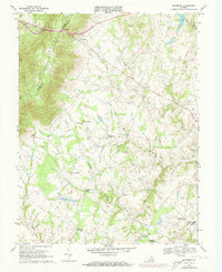 Download a high-resolution, GPS-compatible USGS topo map for Bluemont, VA (1973 edition)