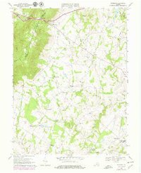 Download a high-resolution, GPS-compatible USGS topo map for Bluemont, VA (1979 edition)