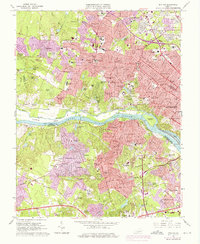 Download a high-resolution, GPS-compatible USGS topo map for Bon Air, VA (1976 edition)