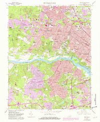 Download a high-resolution, GPS-compatible USGS topo map for Bon Air, VA (1982 edition)