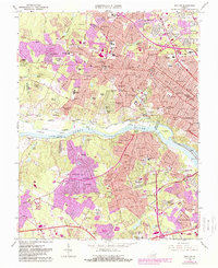 Download a high-resolution, GPS-compatible USGS topo map for Bon Air, VA (1988 edition)