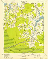 Download a high-resolution, GPS-compatible USGS topo map for Bowers Hill, VA (1952 edition)