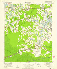 Download a high-resolution, GPS-compatible USGS topo map for Bowers Hill, VA (1958 edition)