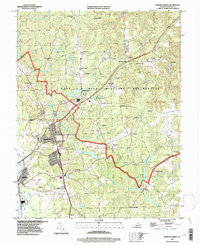Download a high-resolution, GPS-compatible USGS topo map for Bowling Green, VA (1997 edition)