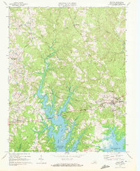 1968 Map of Boydton, VA, 1972 Print