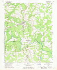 1966 Map of Boykins, VA, 1968 Print