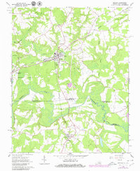 1966 Map of Boykins, VA, 1980 Print