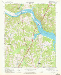 Download a high-resolution, GPS-compatible USGS topo map for Bracey, VA (1972 edition)