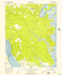Download a high-resolution, GPS-compatible USGS topo map for Brandon, VA (1957 edition)