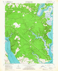 Download a high-resolution, GPS-compatible USGS topo map for Brandon, VA (1967 edition)