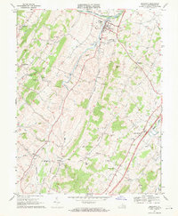 Download a high-resolution, GPS-compatible USGS topo map for Broadway, VA (1969 edition)