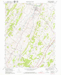 Download a high-resolution, GPS-compatible USGS topo map for Broadway, VA (1980 edition)