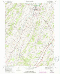 Download a high-resolution, GPS-compatible USGS topo map for Broadway, VA (1987 edition)