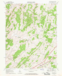 Download a high-resolution, GPS-compatible USGS topo map for Brownsburg, VA (1969 edition)