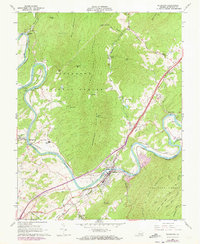 Download a high-resolution, GPS-compatible USGS topo map for Buchanan, VA (1973 edition)