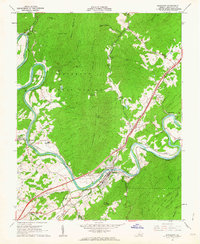 Download a high-resolution, GPS-compatible USGS topo map for Buchanan, VA (1963 edition)