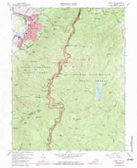 preview thumbnail of historical topo map of Amherst County, VA in 1965