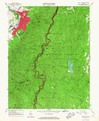 preview thumbnail of historical topo map of Amherst County, VA in 1965