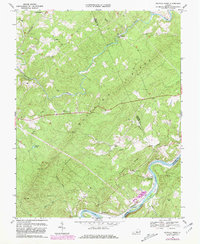 preview thumbnail of historical topo map of Amherst County, VA in 1969