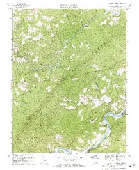 preview thumbnail of historical topo map of Amherst County, VA in 1969