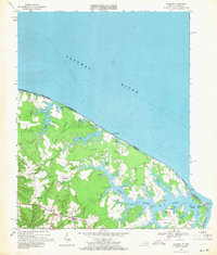 Download a high-resolution, GPS-compatible USGS topo map for Burgess, VA (1971 edition)