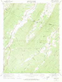 Download a high-resolution, GPS-compatible USGS topo map for Burnsville, VA (1970 edition)