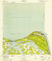 Download a high-resolution, GPS-compatible USGS topo map for Cape Henry, VA (1952 edition)