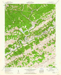 Download a high-resolution, GPS-compatible USGS topo map for Carbo, VA (1960 edition)