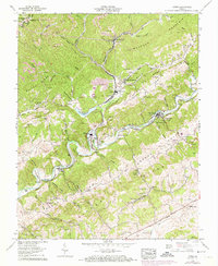 Download a high-resolution, GPS-compatible USGS topo map for Carbo, VA (1974 edition)