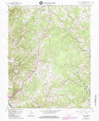 Download a high-resolution, GPS-compatible USGS topo map for Castle Craig, VA (1984 edition)