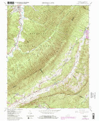 Download a high-resolution, GPS-compatible USGS topo map for Catawba, VA (1984 edition)