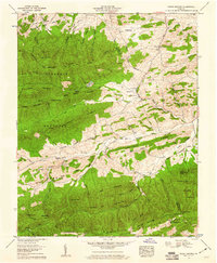 Download a high-resolution, GPS-compatible USGS topo map for Cedar Springs, VA (1960 edition)