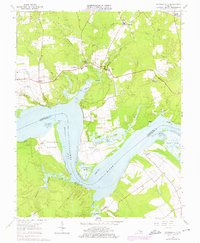 preview thumbnail of historical topo map of Charles City, VA in 1965