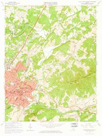 Download a high-resolution, GPS-compatible USGS topo map for Charlottesville East, VA (1965 edition)