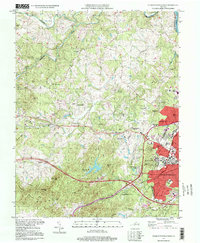 Download a high-resolution, GPS-compatible USGS topo map for Charlottesville West, VA (1999 edition)