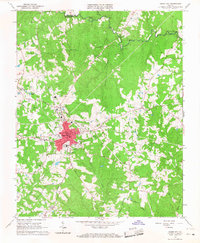 1966 Map of Chase City, VA, 1968 Print