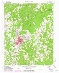 preview thumbnail of historical topo map of Chase City, VA in 1966