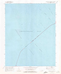 preview thumbnail of historical topo map of Northampton County, VA in 1971