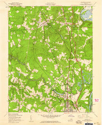 preview thumbnail of historical topo map of Chester, VA in 1952