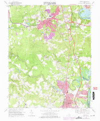 Download a high-resolution, GPS-compatible USGS topo map for Chester, VA (1975 edition)