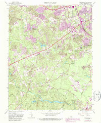 preview thumbnail of historical topo map of Chesterfield County, VA in 1963